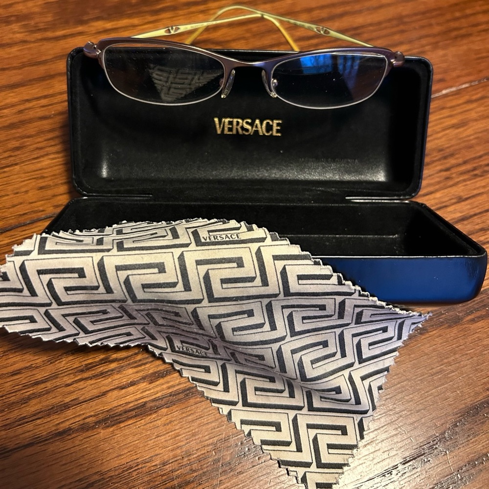 Versace Eyeglasses 135V 5338 0ZY6 with Black Medusa Case